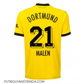Borussia Dortmund Donyell Malen #21 Primera Equipación 2023-24 Manga Corta